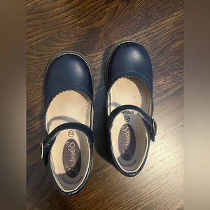 Footmates Allie Mary Jane Navy Size 12